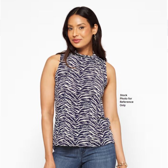 Beacon Giulia Sleeveless Mock Neck Knit Top - Picture 1 of 4